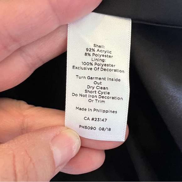 Talbots Black Sparkle Tweed Sheath Dress - Picture 8 of 8